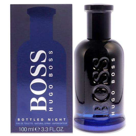 Boss Bottled Night by Hugo Boss for Men 3.3 oz EDT Spray