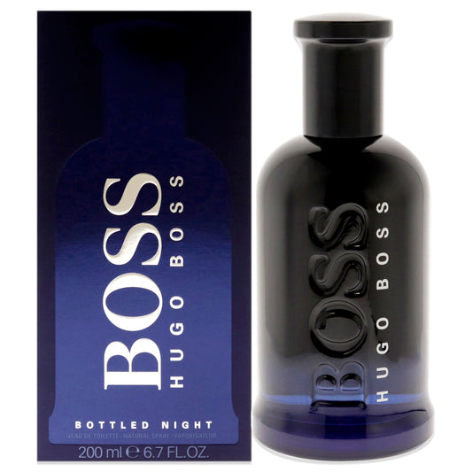 Boss Bottled Night by Hugo Boss for Men 6.7 oz EDT Spray