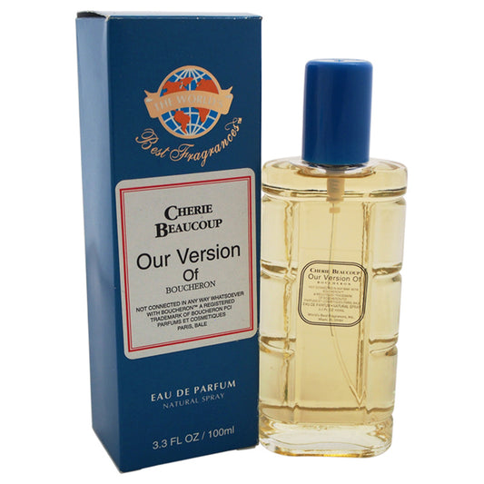 Cherie Beaucoup Our Version of Boucheron by The Worlds Best Fragrances for Men - 3.3 oz EDP Spray