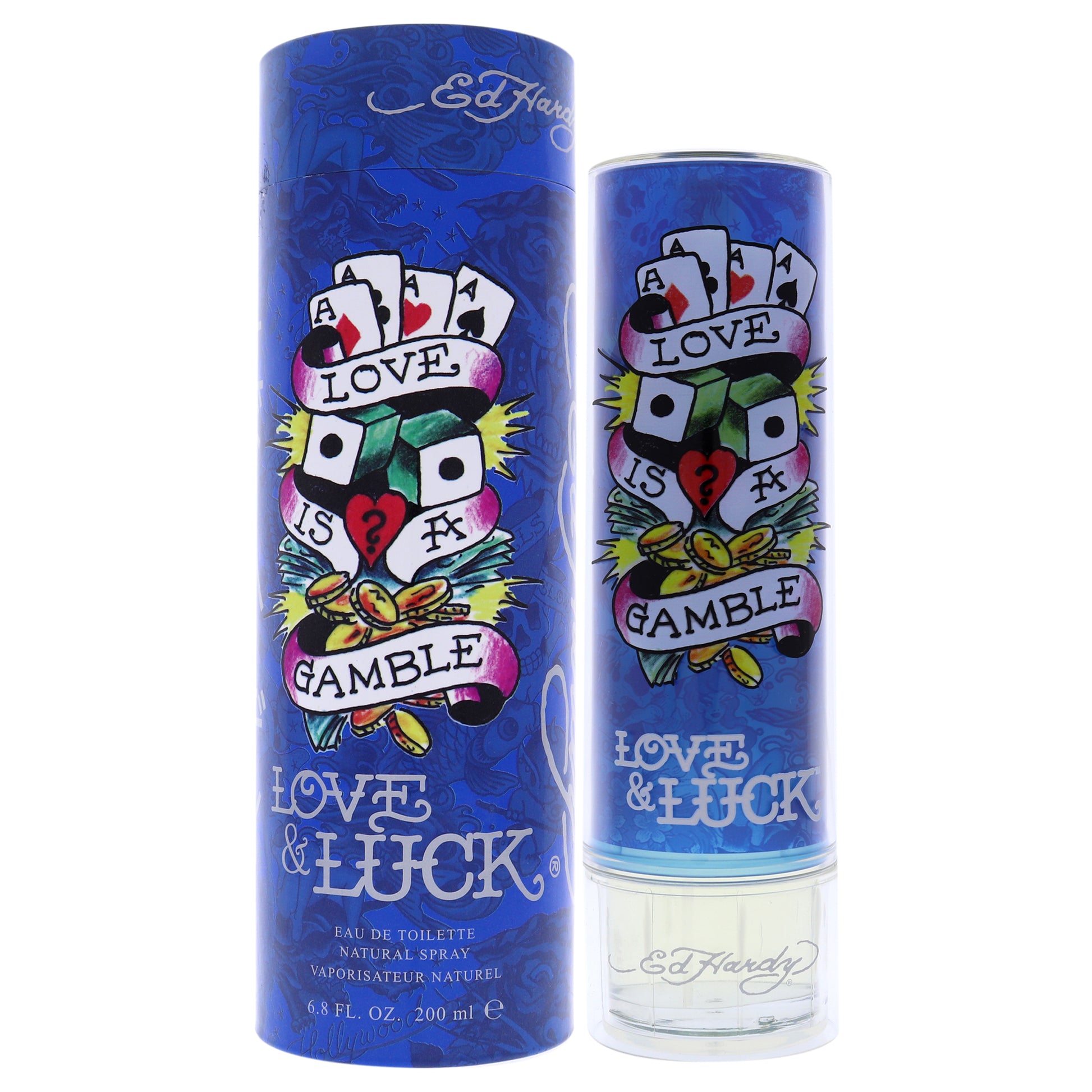 Ed Hardy Love & Luck by Christian Audigier for Men - 6.8 oz EDT Spray