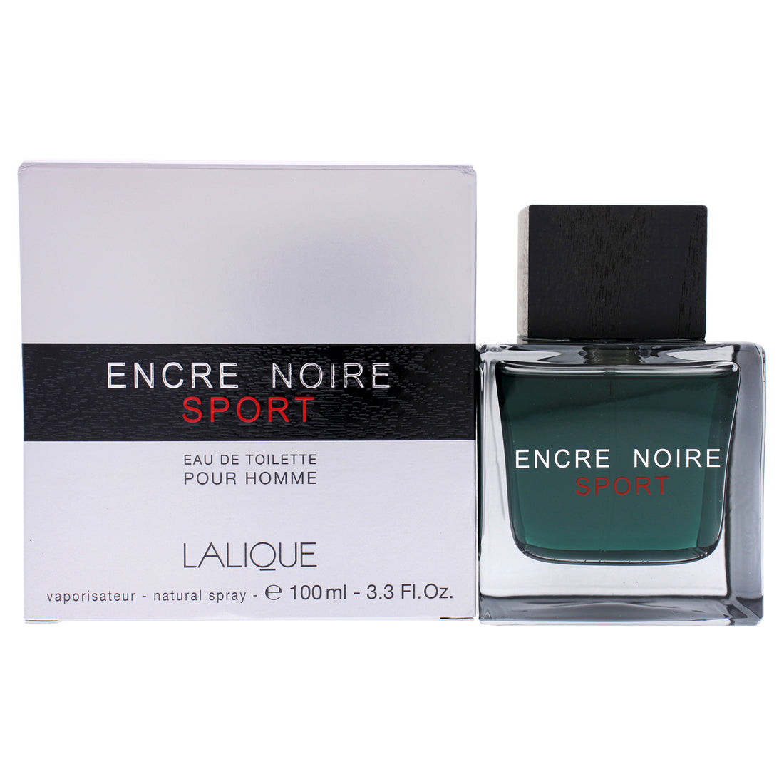 Encre Noire Sport by Lalique for Men 3.3 oz EDT Spray