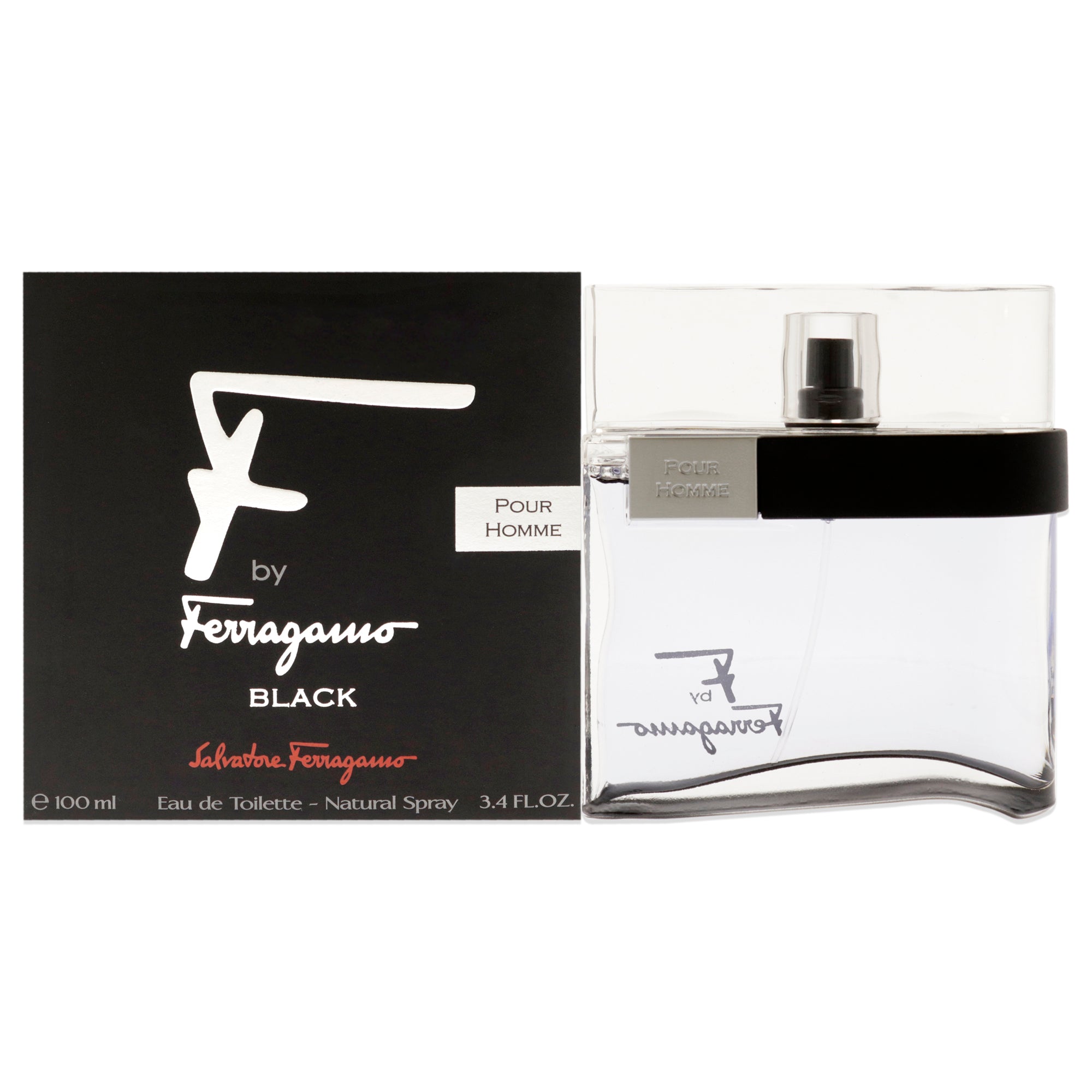 F Black by Salvatore Ferragamo for Men 3.4 oz EDT Spray