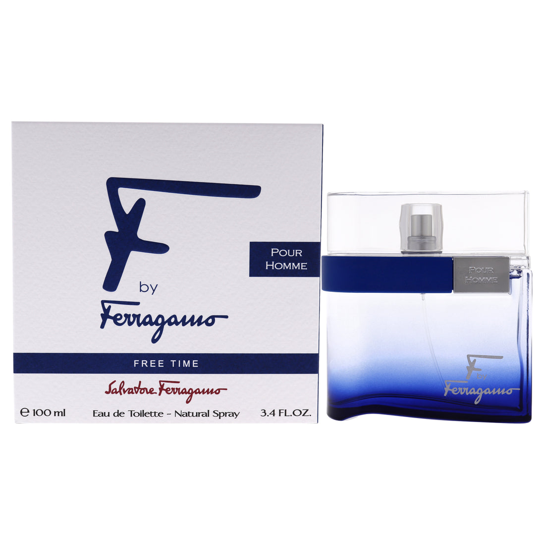 F by Ferragamo Free Time by Salvatore Ferragamo for Men 3.4 oz EDT Spray