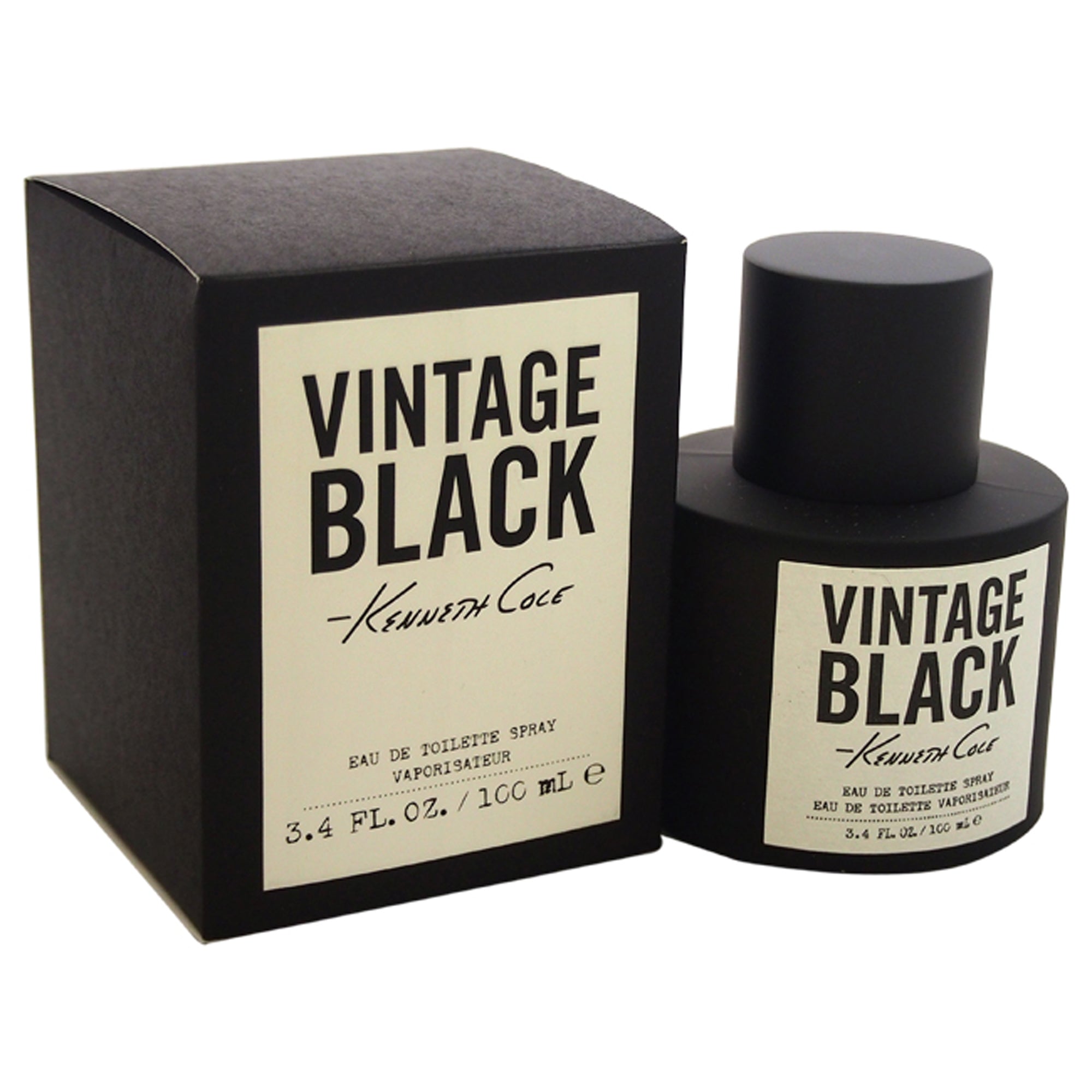 Kenneth Cole Vintage Black by Kenneth Cole for Men - 3.4 oz EDT Spray