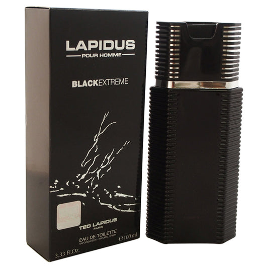 Lapidus Black Extreme by Ted Lapidus for Men 3.3 oz EDT Spray