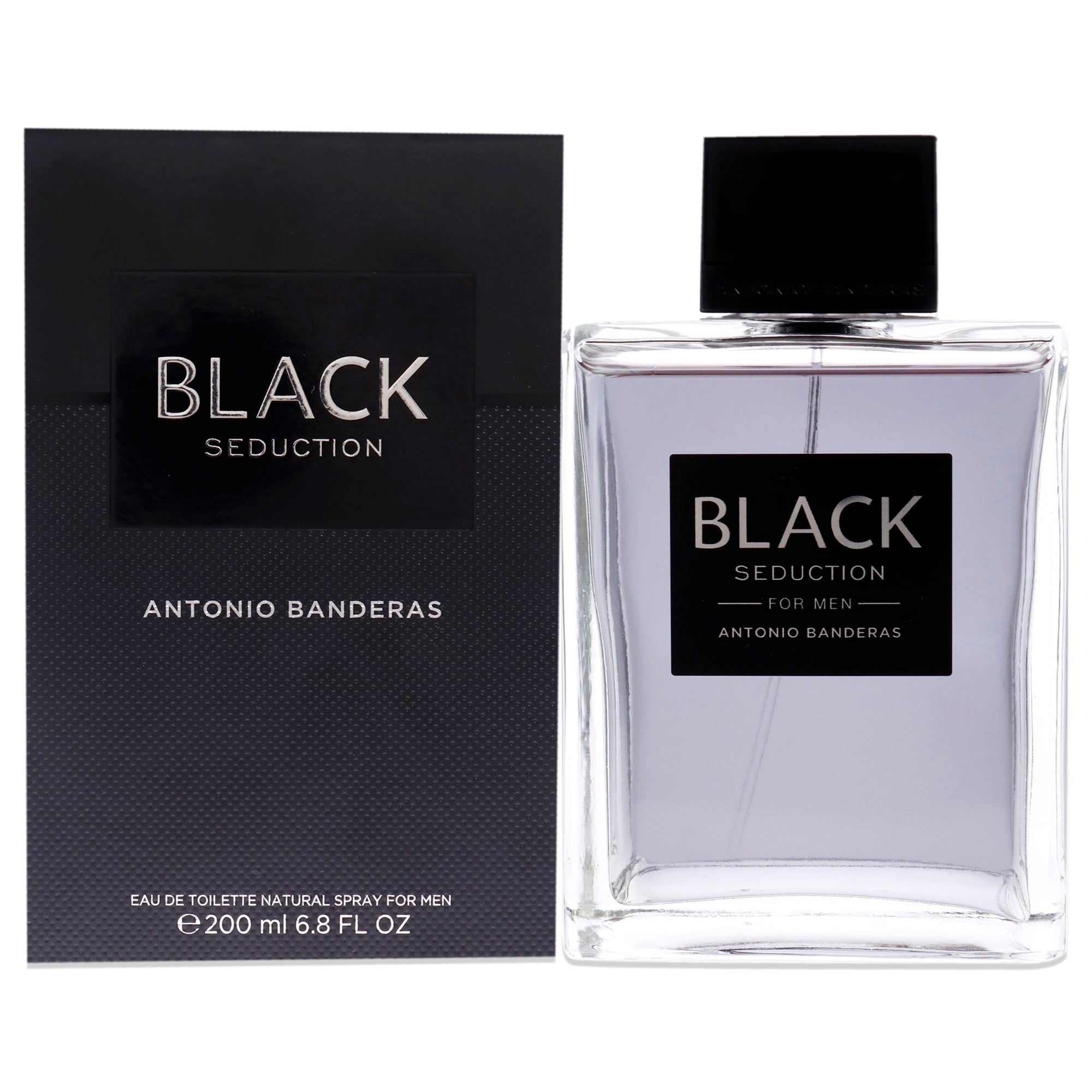 Seduction In Black by Antonio Banderas for Men 6.8 oz EDT Spray