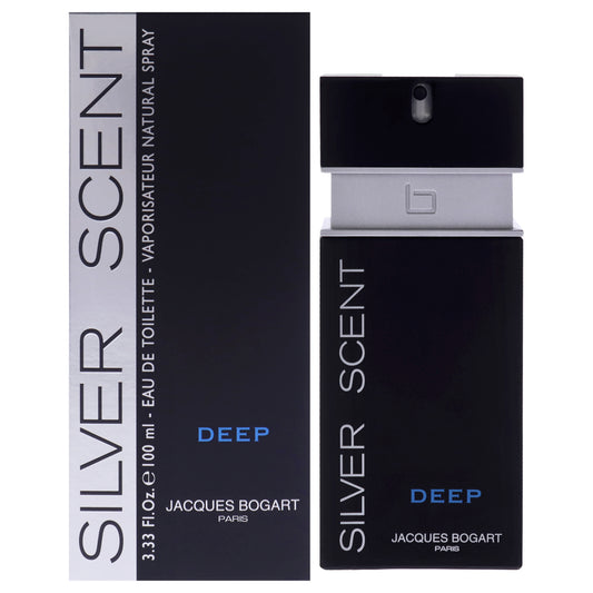 Silver Scent Deep by Jacques Bogart for Men 3.4 oz EDT Spray
