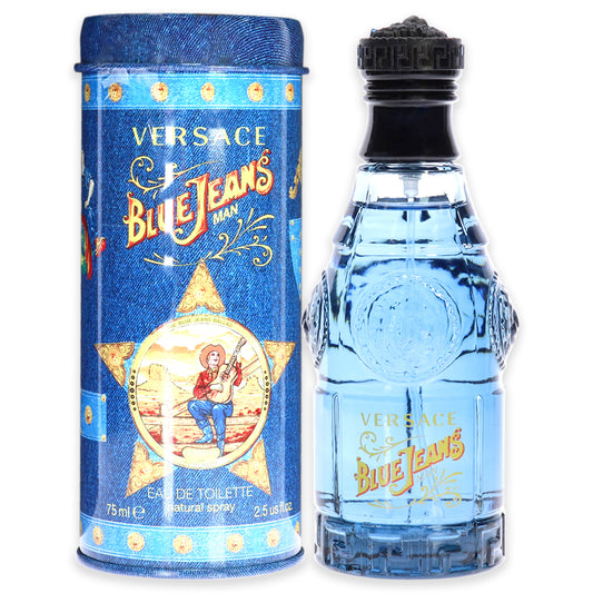 Blue Jeans by Versace for Men 2.5 oz EDT Spray