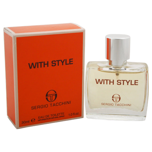 With Style by Sergio Tacchini for Men - 1 oz EDT Spray