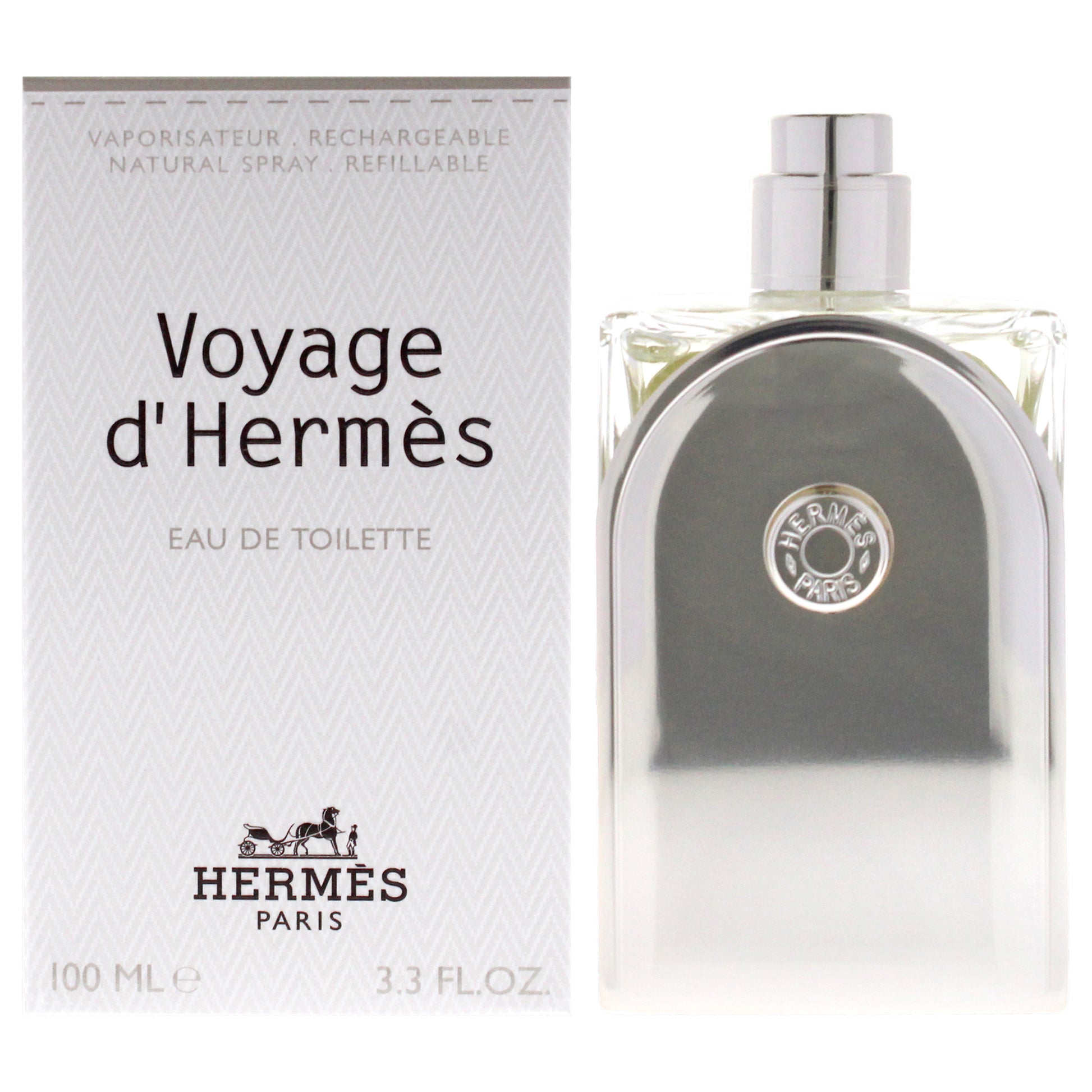 Hermes Voyage DHermes Unisex EDT Spray (Refillable)