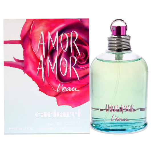 Amor Amor Leau by Cacharel for Women - 3.4 oz EDT Spray