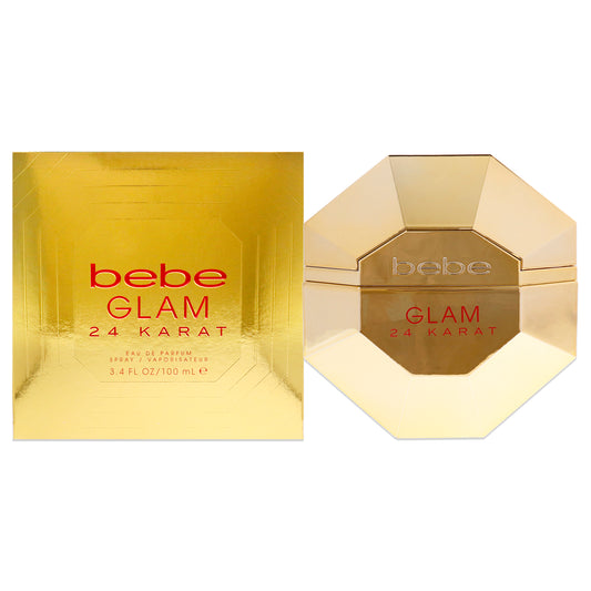 Bebe Glam 24 Karat by Bebe for Women 3.4 oz EDP Spray