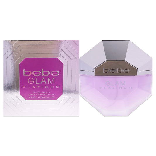 Bebe Glam Platinum by Bebe for Women 3.4 oz EDP Spray