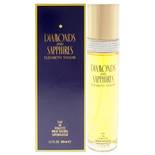 Diamonds and Sapphires by Elizabeth Taylor for Women - 3.3 oz EDT Spray