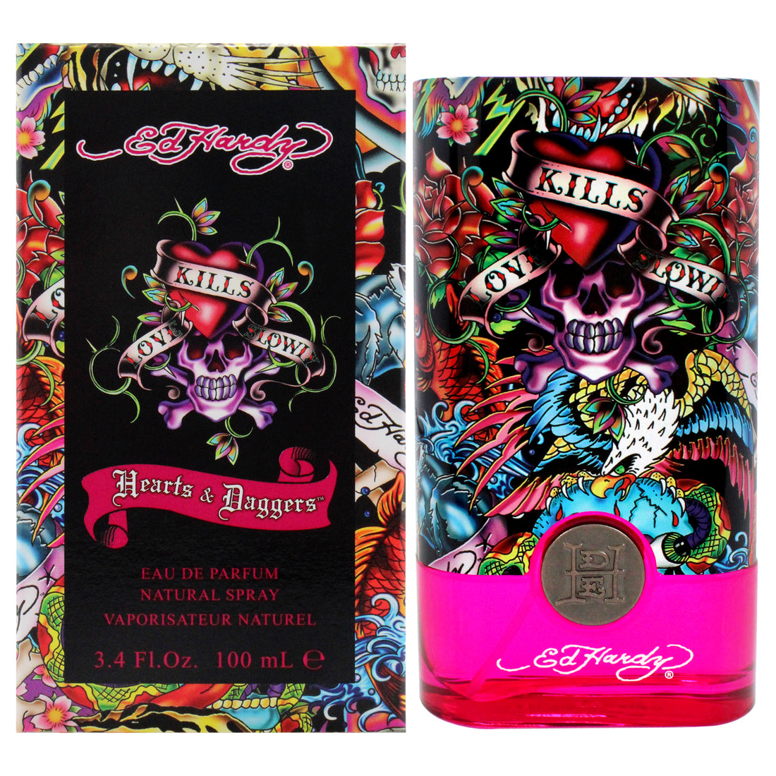 Ed Hardy Hearts Daggers by Christian Audigier for Women 3.4 oz EDP Spray