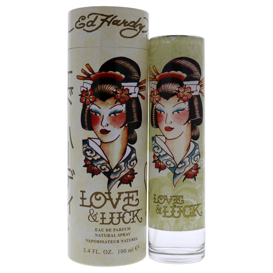 Ed Hardy Love and Luck by Christian Audigier for Women 3.4 oz EDP Spray