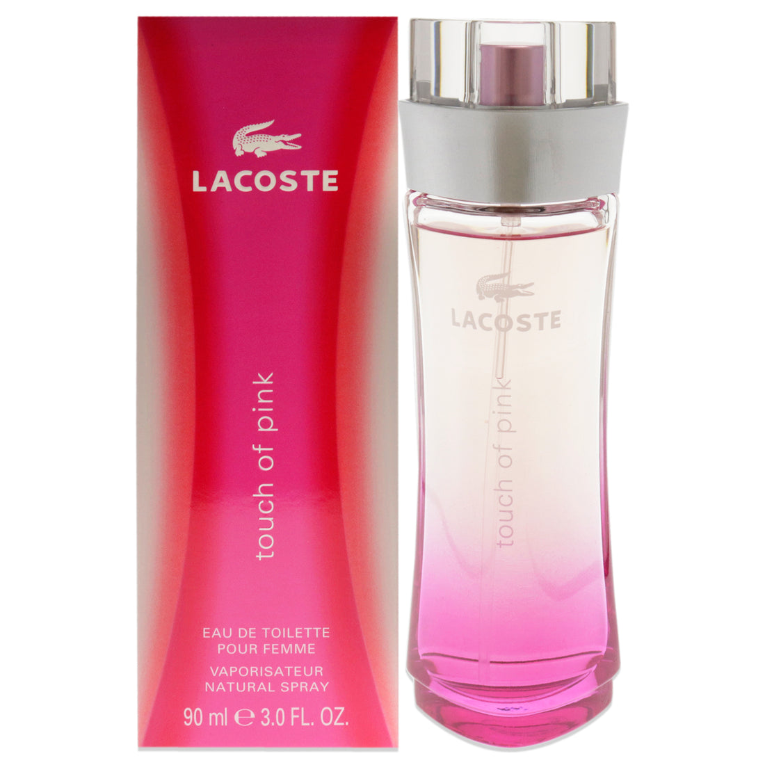 Touch of Pink by Lacoste for Women 3 oz EDT Spray