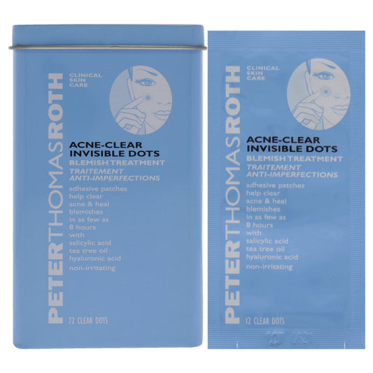 Acne-Clear Invisible Dots by Peter Thomas Roth for Unisex - 72 Clear Dots Treatment