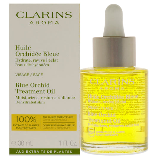Blue Orchid Face Treatment Oil - Dehydrated Skin by Clarins for Unisex - 1 oz Treatment