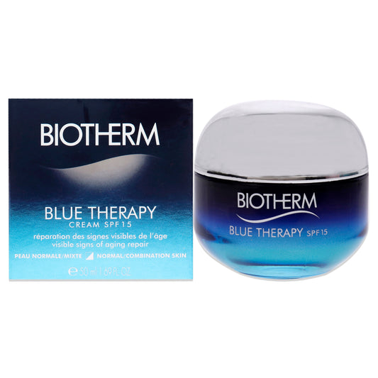 Blue Therapy Cream SPF 15 by Biotherm for Unisex - 1.69 oz Cream
