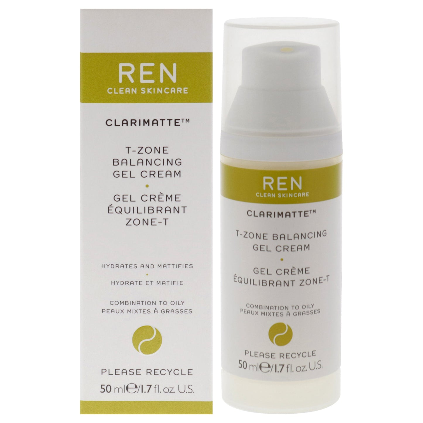 Clarimatte T-Zone Balancing Gel Cream - Combination To Oily Skin
