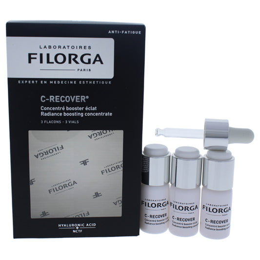 C-Recover Anti-Fatigue Radiance Concentrate by Filorga for Unisex - 3 x 0.34 oz Moisturizer