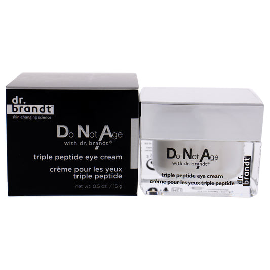 Do Not Age with Dr. Brandt Triple Peptide Eye Cream by Dr. Brandt for Unisex 0.5 oz Eye Cream