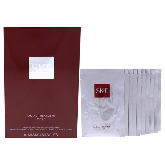 Facial Treatment Mask by SK-II for Unisex - 10 Pcs Treatment
