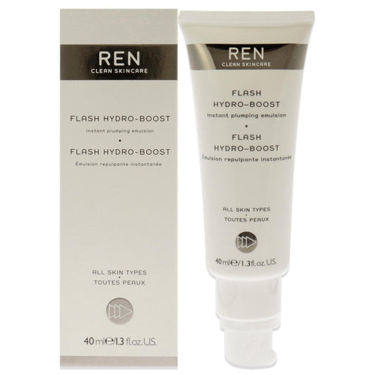Flash Hydro-Boost Instant Plumping Emulsion by REN for Unisex 1.3 oz Emulsion