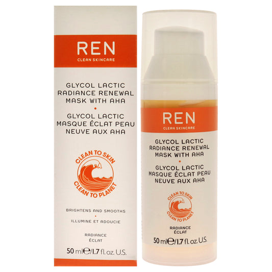 Glycol Lactic Radiance Renewal Mask by REN for Unisex 1.7 oz Mask