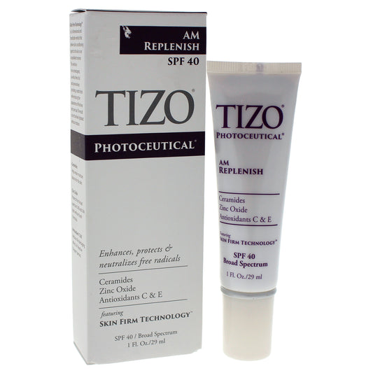 Photoceutical AM Replenish SPF 40 by Tizo for Unisex - 1 oz Sunscreen
