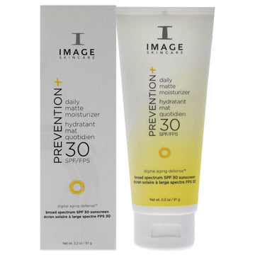 Prevention Plus Daily Matte Moisturizer Oil-Free SPF 30 by Image for Unisex 3.2 oz Sunscreen