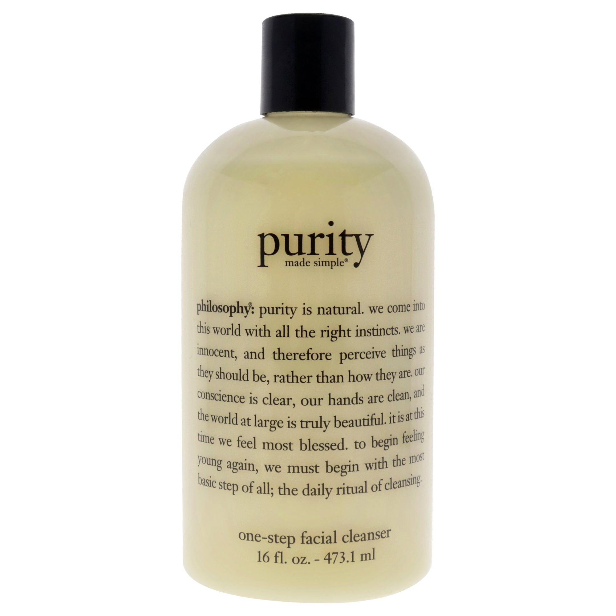 Purity Made Simple One Step Facial Cleanser by Philosophy for Unisex 16 oz Cleanser