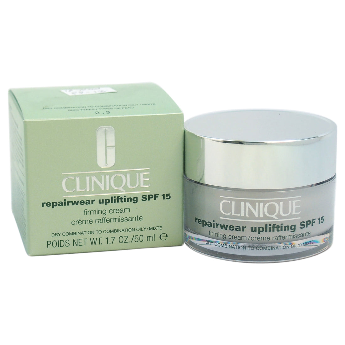 Repairwear Uplifting SPF 15 Firming Cream - Dry Combination To Oily Skin by Clinique for Unisex - 1.7 oz Cream