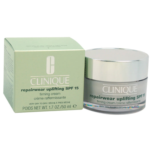 Repairwear Uplifting SPF 15 Firming Cream - Very Dry To Dry Skin by Clinique for Unisex - 1.7 oz Cream