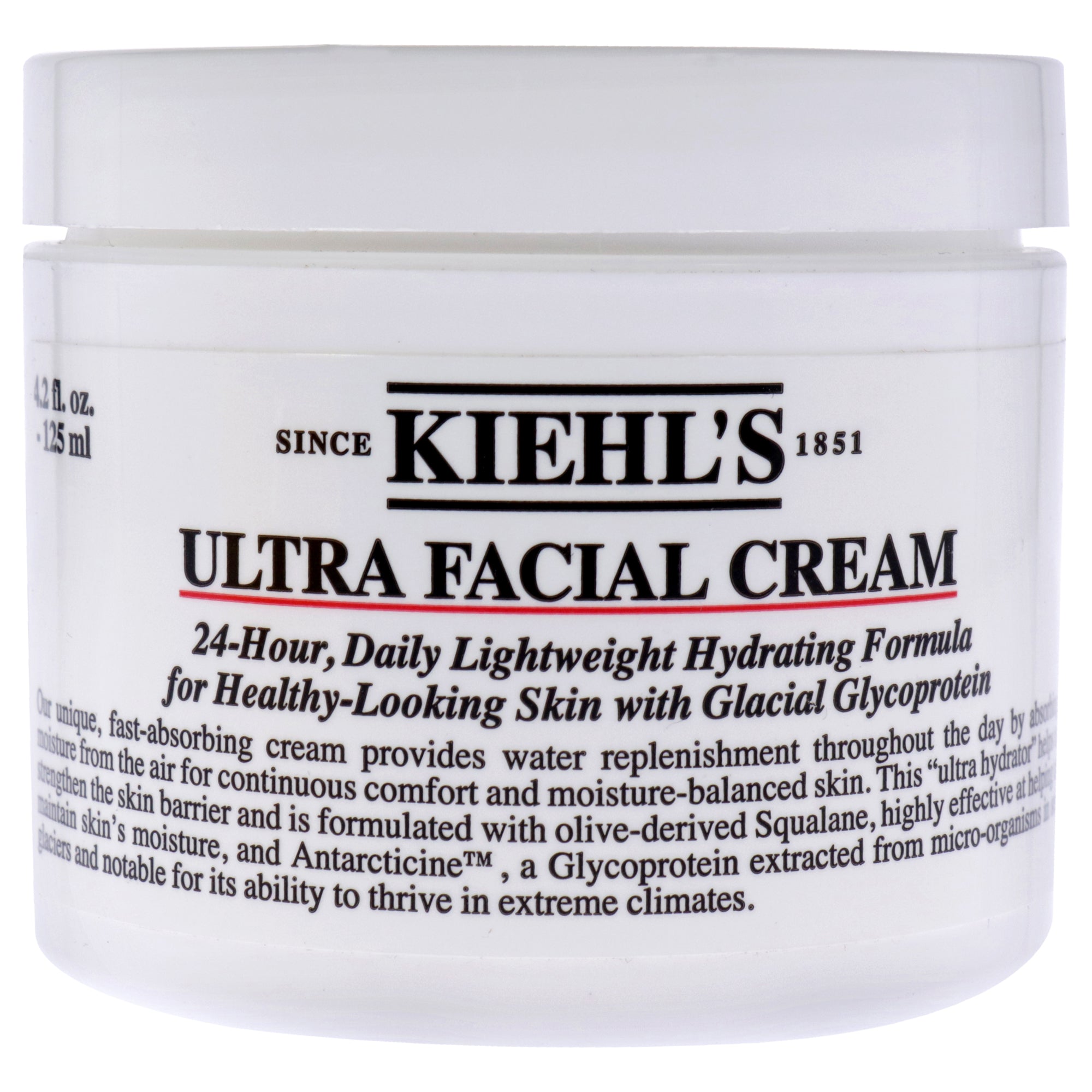 Ultra Facial Cream by Kiehls for Unisex - 4.2 oz Cream