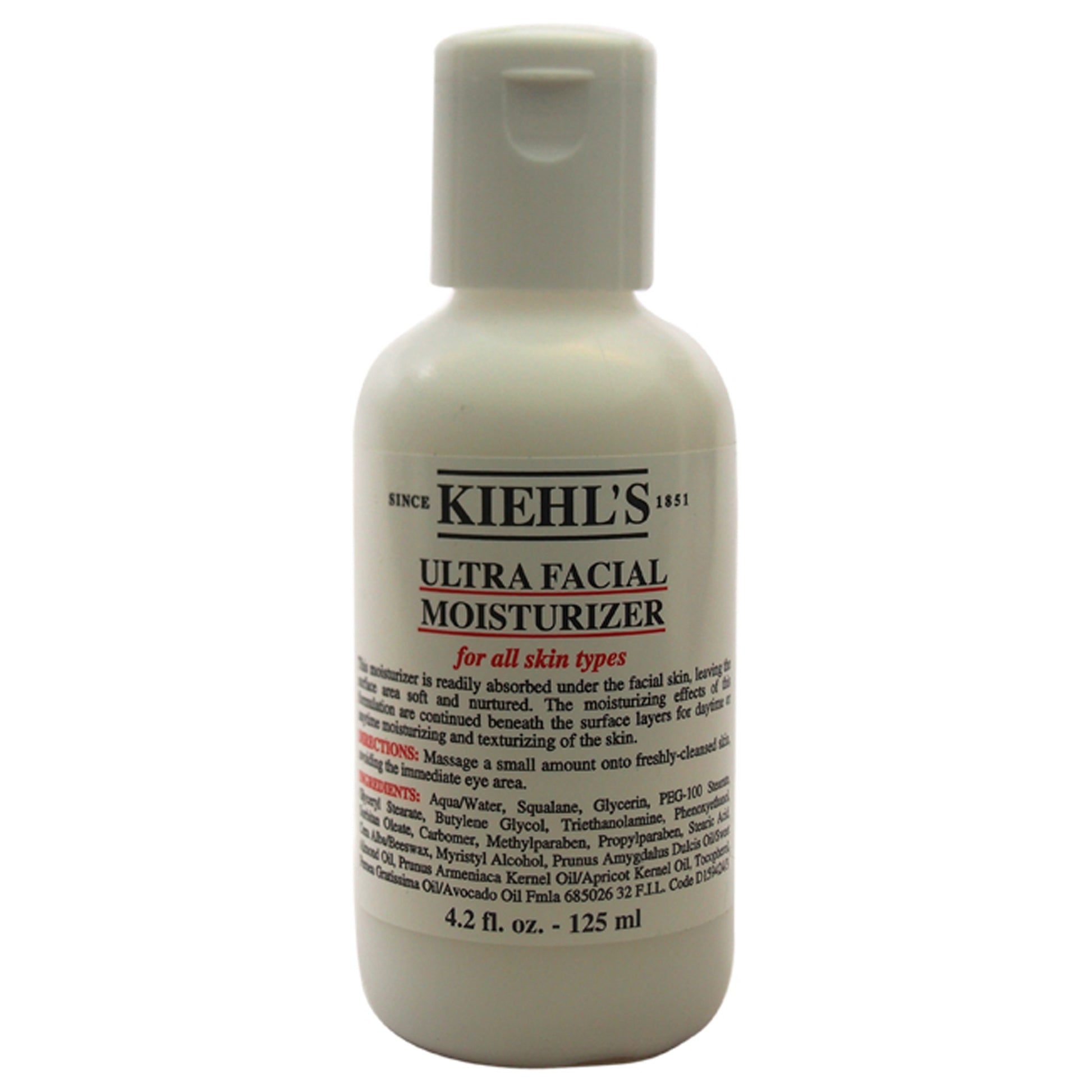 Ultra Facial Moisturizer For All Skin Types by Kiehls for Unisex - 4.2 oz Moisturizer