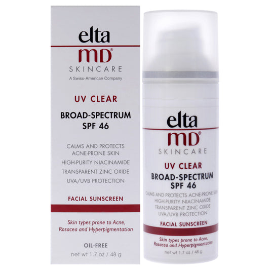 UV Clear Facial Sunscreen SPF 46 by EltaMD for Unisex 1.7 oz Sunscreen