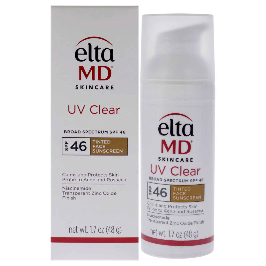 UV Clear Facial Sunscreen SPF 46 - Tinted by EltaMD for Unisex 1.7 oz Sunscreen