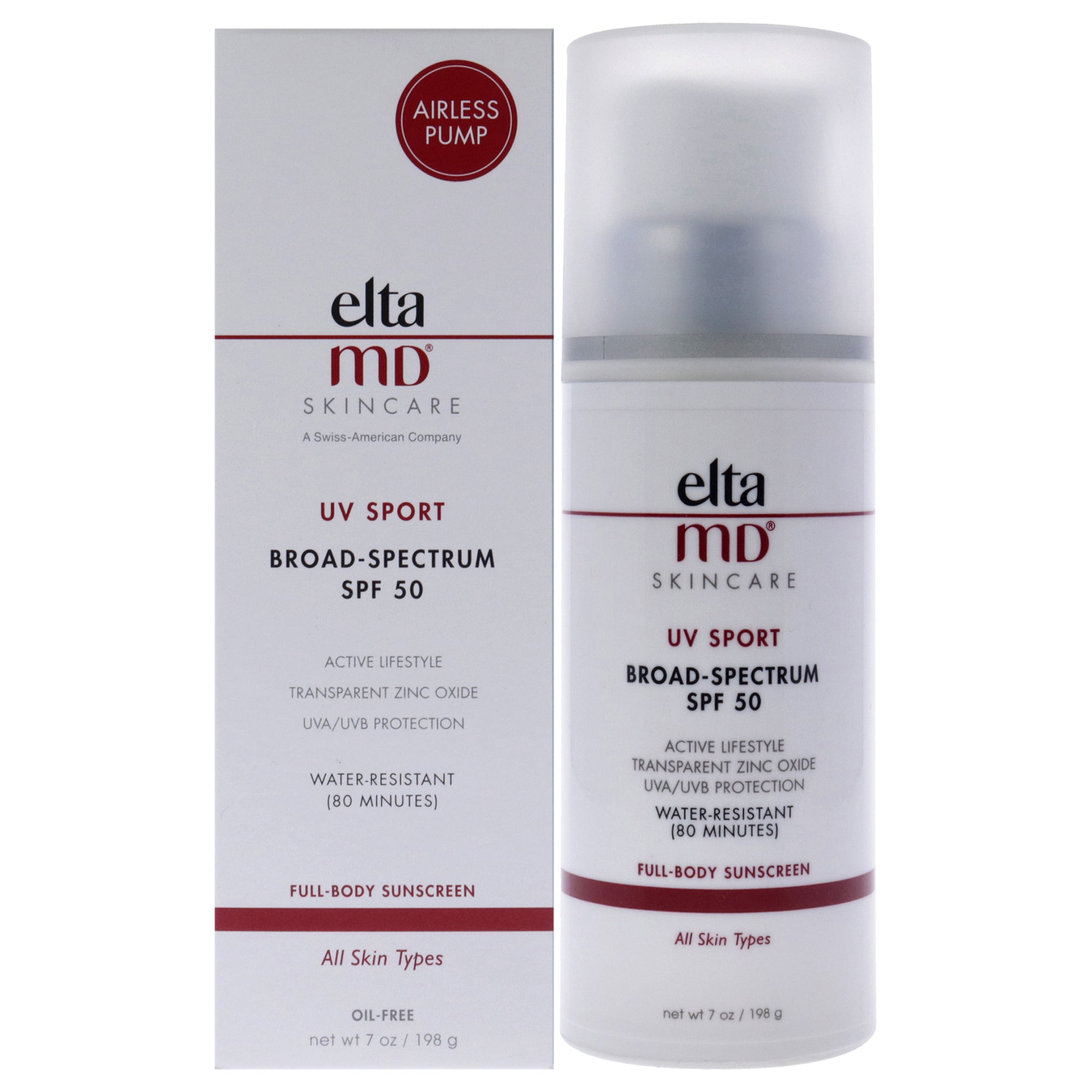 UV Sport Broad-Spectrum SPF 50 by EltaMD for Unisex 7 oz Sunscreen