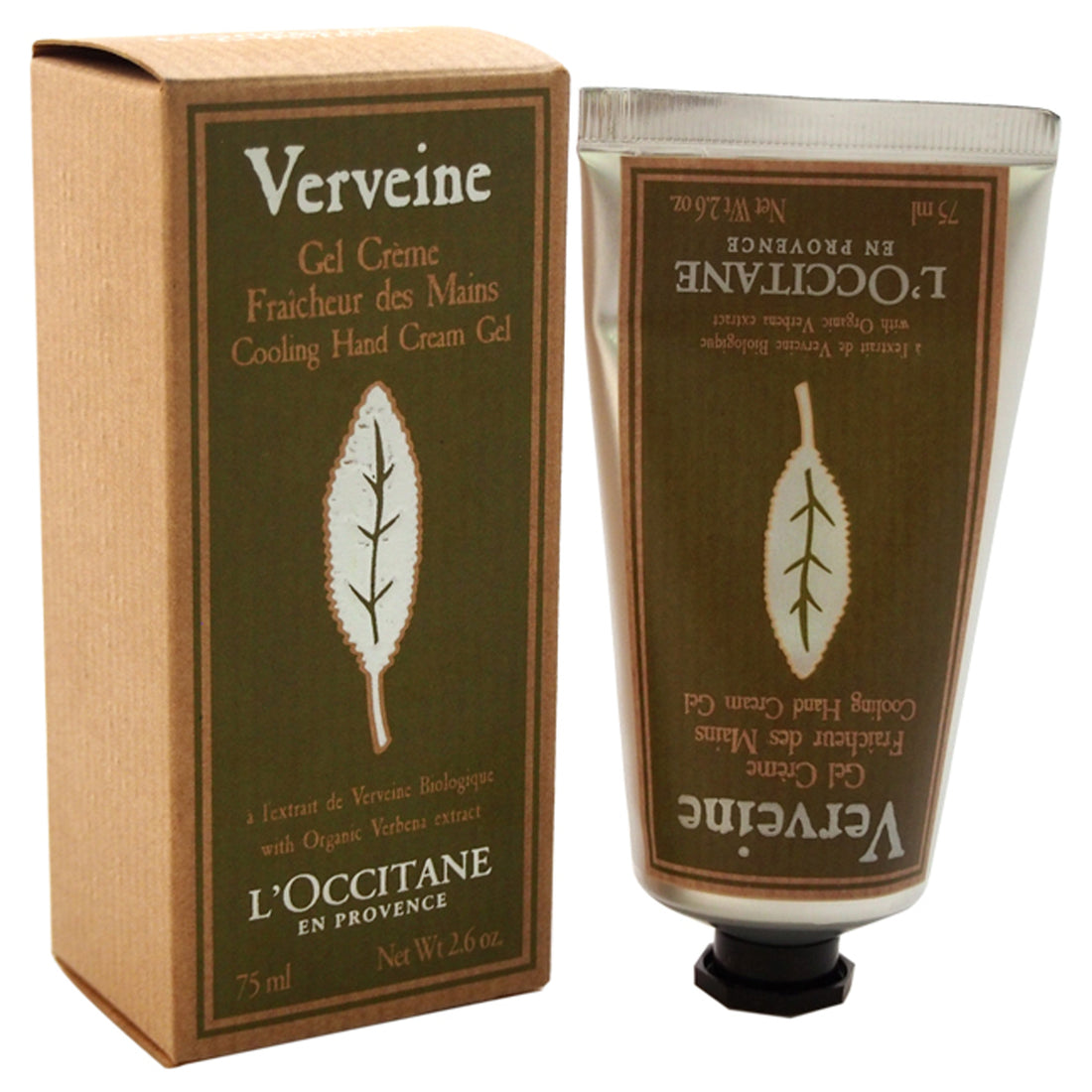 Verveine Cooling Hand Cream Gel by LOccitane for Unisex 2.6 oz Hand Cream