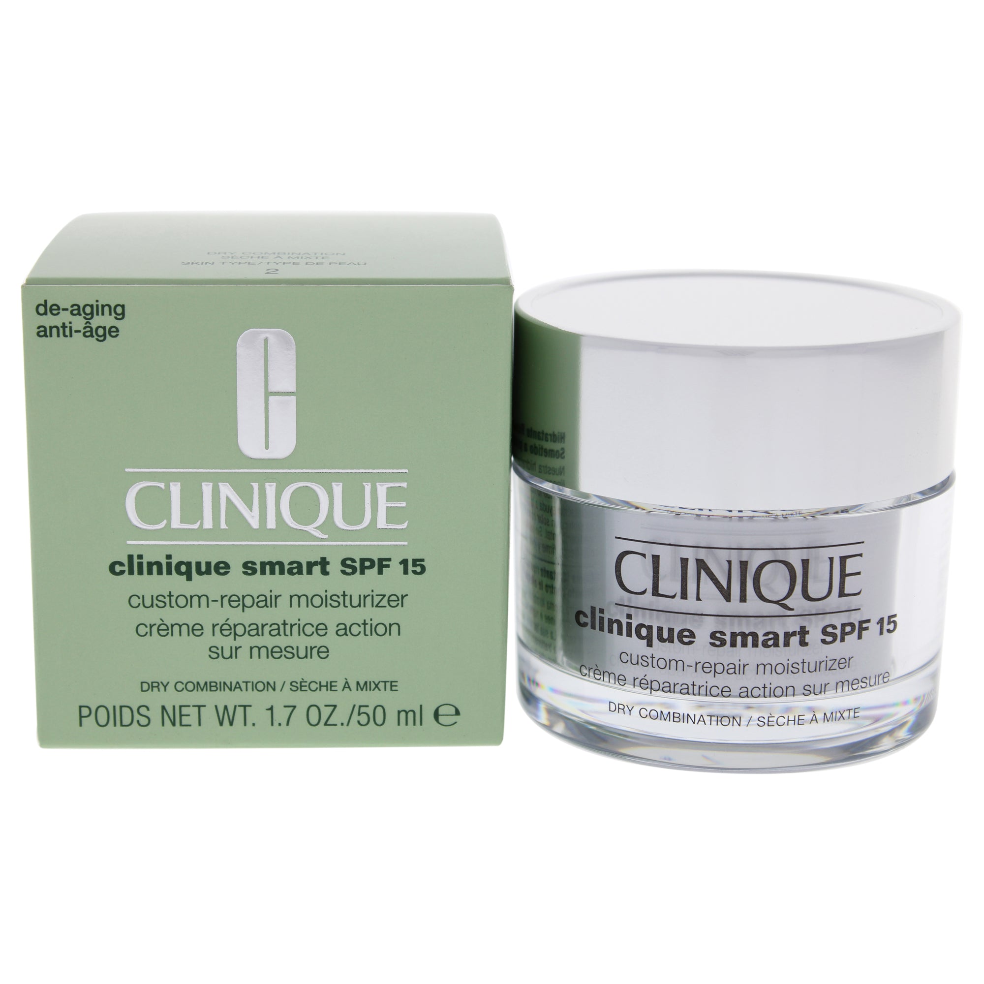 Clinique Smart Custom-Repair Moisturizer SPF 15 - Dry Combination by Clinique for Women - 1.7 oz Moisturizer