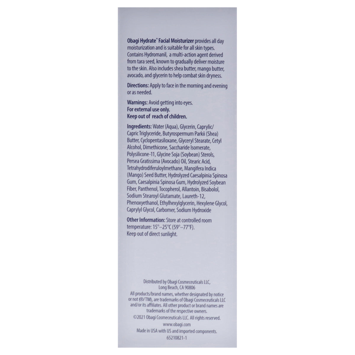 Obagi Hydrate Facial Moisturizer