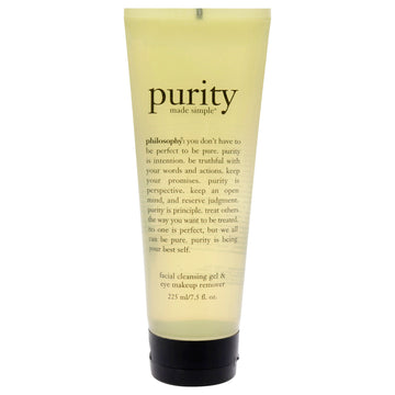 Purity Made Simple Foaming Facial Cleansing Gel & Eye Makeup Remover by Philosophy for Women 7.5 oz Makeup Remover