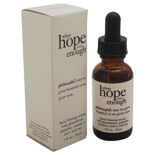 When Hope Is Not Enough Facial Firming Serum