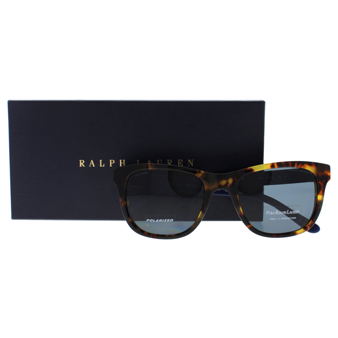 Polo Ralph Lauren PH4090 5351-81 - Havana Blue-Grey Polarized by Ralph Lauren for Men - 54-20-140 mm Sunglasses