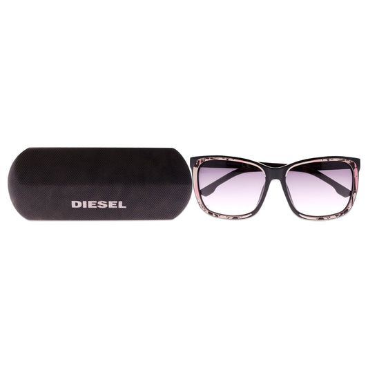 Diesel DL0008 Acetate 05B Black White Pink Smoke by Diesel for Women - 58-15-135 mm Sunglasses