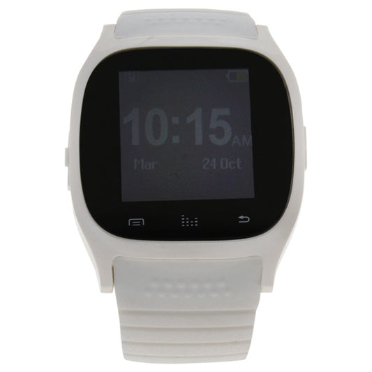 EK-B1 Montre Connectee White Silicone Strap Smart Watch by Eclock for Men - 1 Pc Watch