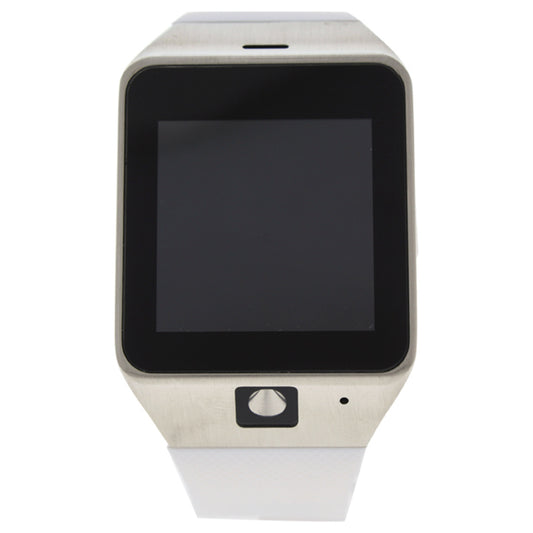 EK-D2 Montre Connectee Silver/White Silicone Strap Smart Watch by Eclock for Men - 1 Pc Watch