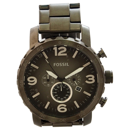 JR1437P Nate Chronograph Smoke Stainless Steel Watch by Fossil for Men - 1 Pc Watch